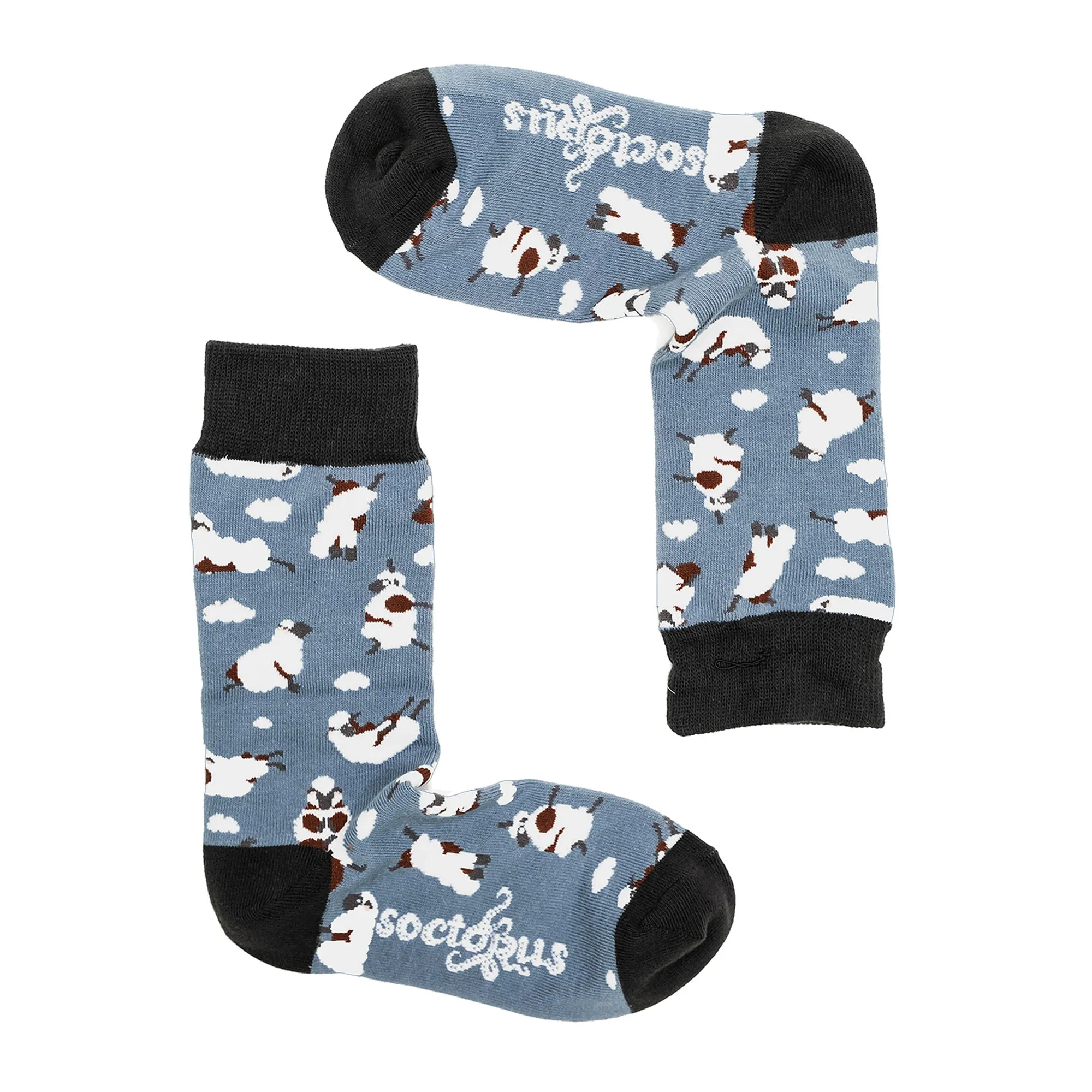 1 Pack Mens & Ladies Animal Design Crew Cotton Socks