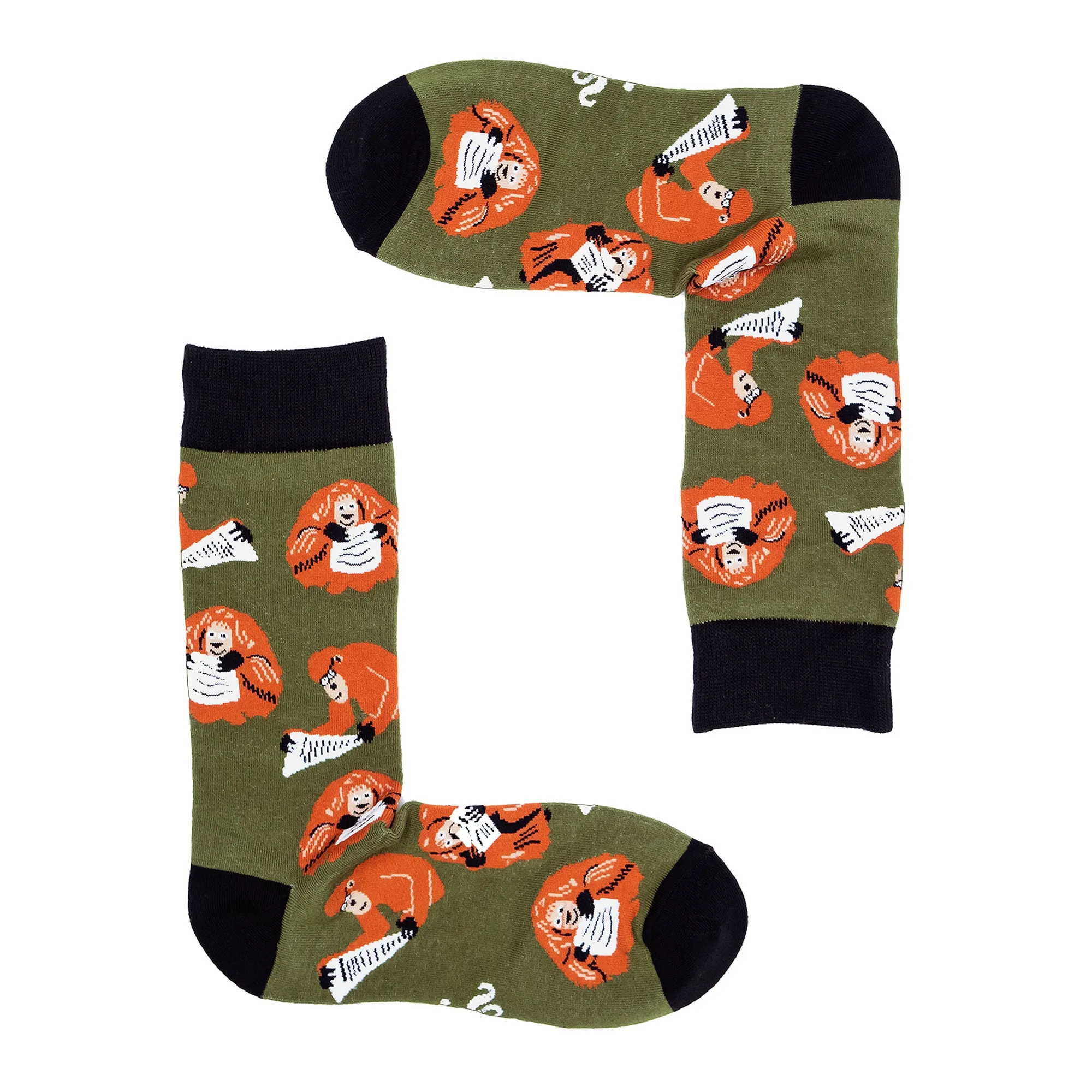 1 Pack Mens & Ladies Animal Design Crew Cotton Socks