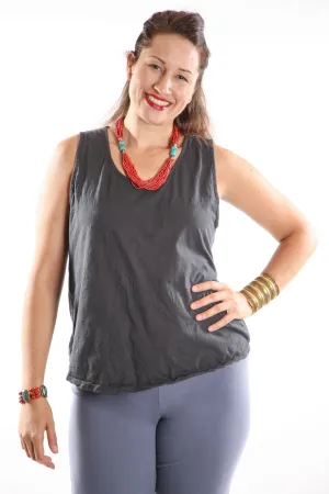 1212-OJ Tank-Soft Black-U