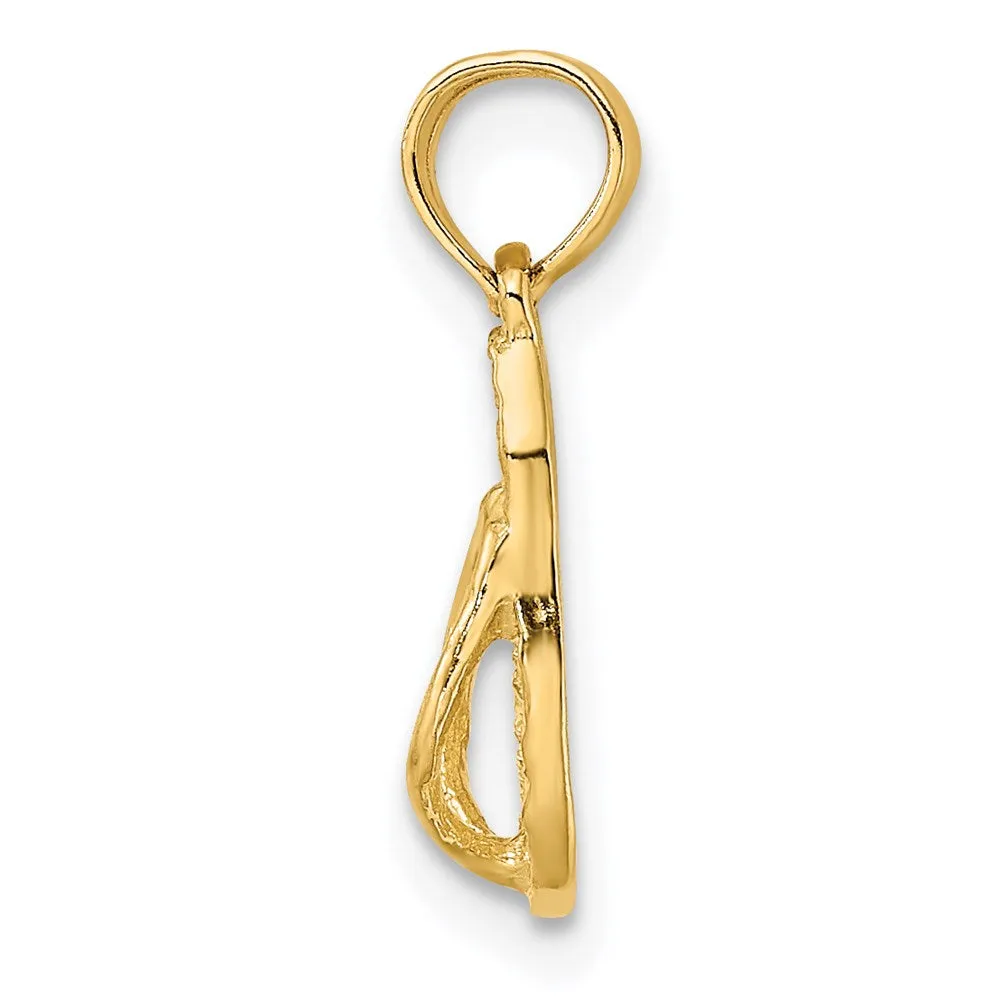 14K JAMAICA Flip-Flop Charm
