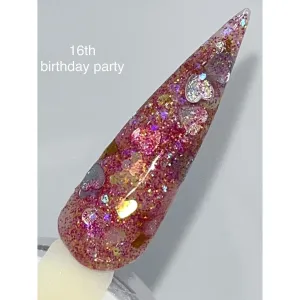 16th Birthday Party Glitter acrylic powder, best glitter acrylic powder, glitter acrylic powder for acrylic nails, glitter nail dip, glitter nail dipping powder, acrylic powder