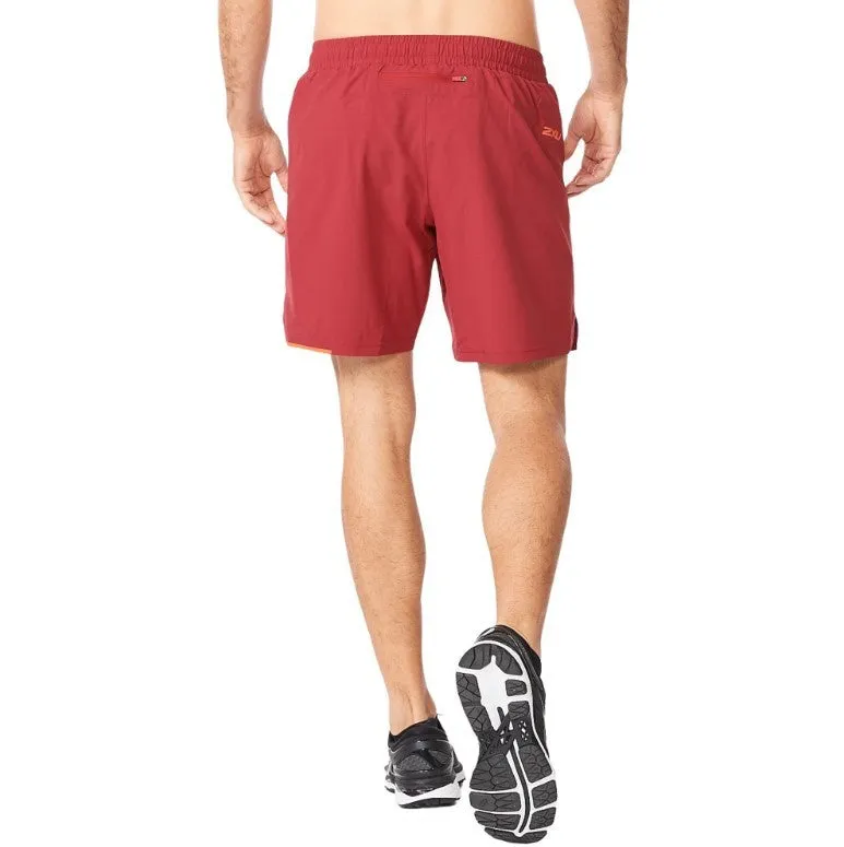 2XU Aero 7 Inch Short, Herren, weinrot