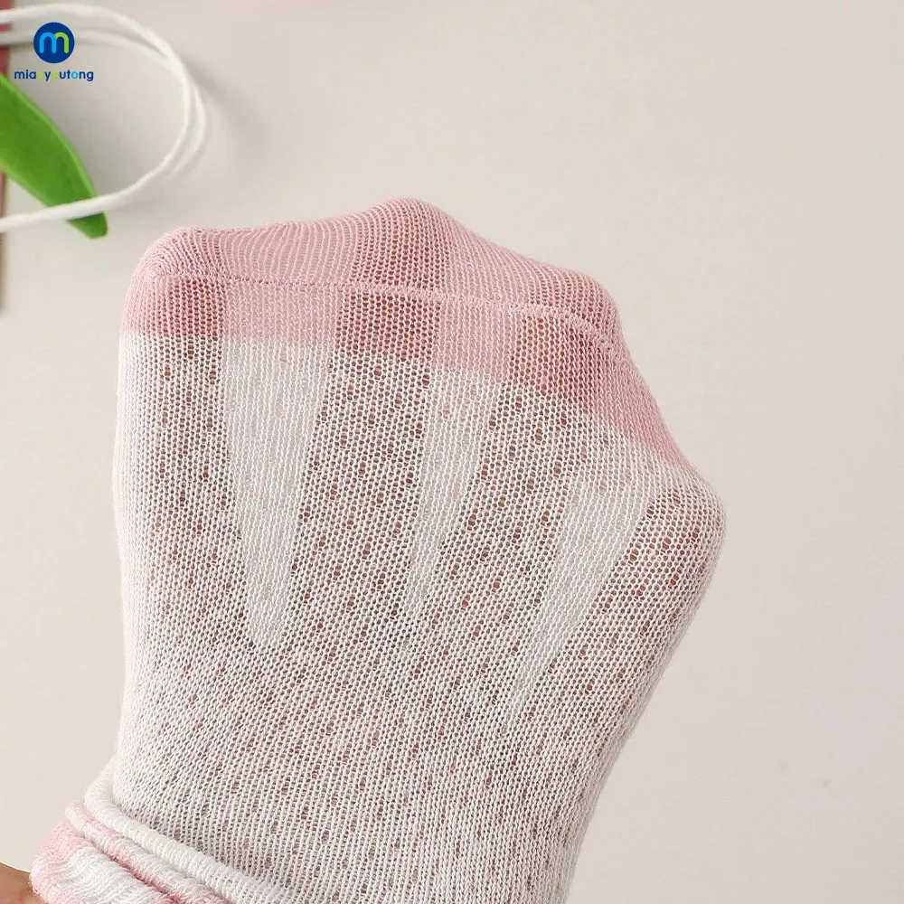 5 Pairs/Lot High Elastic Breathable Baby Socks
