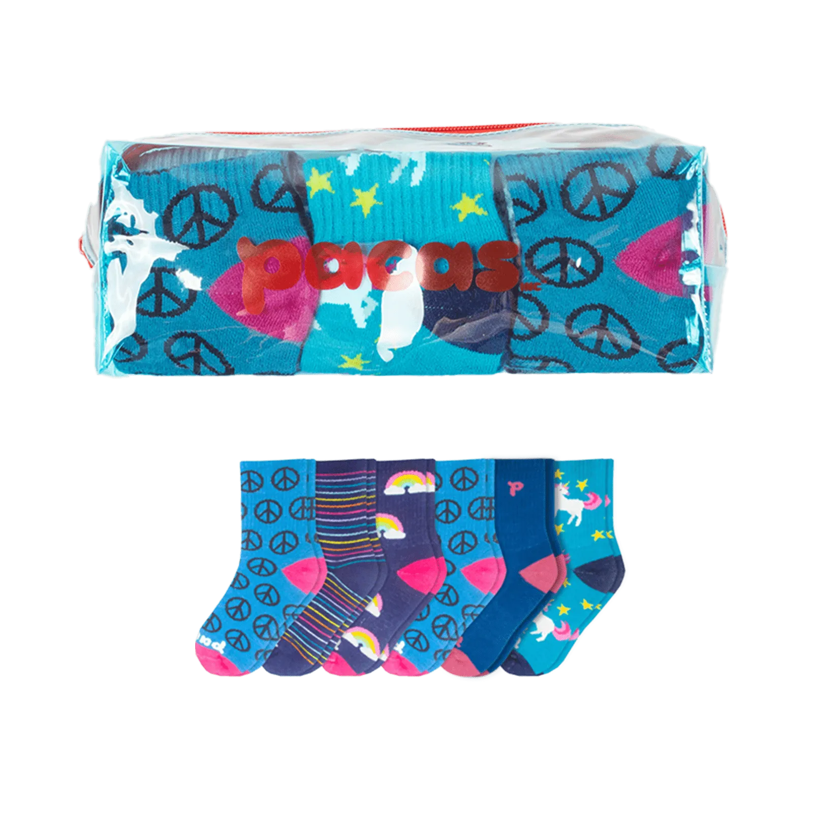 6 Pack - Kids' Crew Pacas Socks