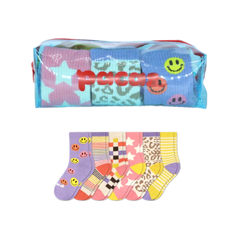 6 Pack - Kids' Crew Pacas Socks