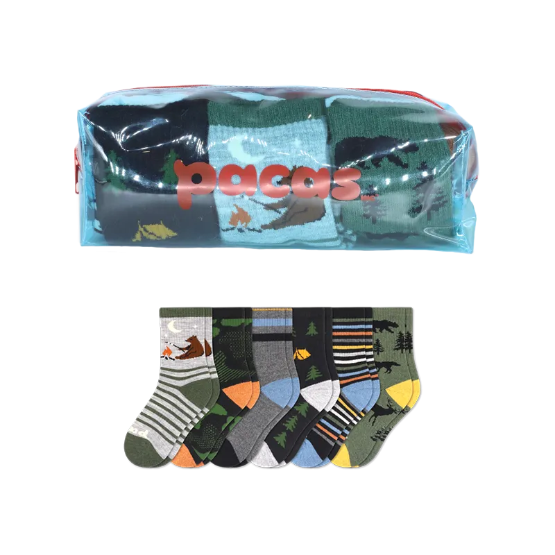 6 Pack - Kids' Crew Pacas Socks