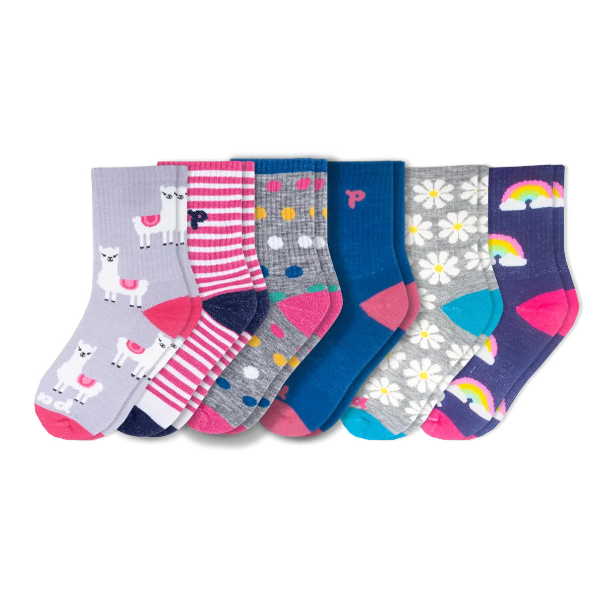 6 Pack - Kids' Crew Pacas Socks