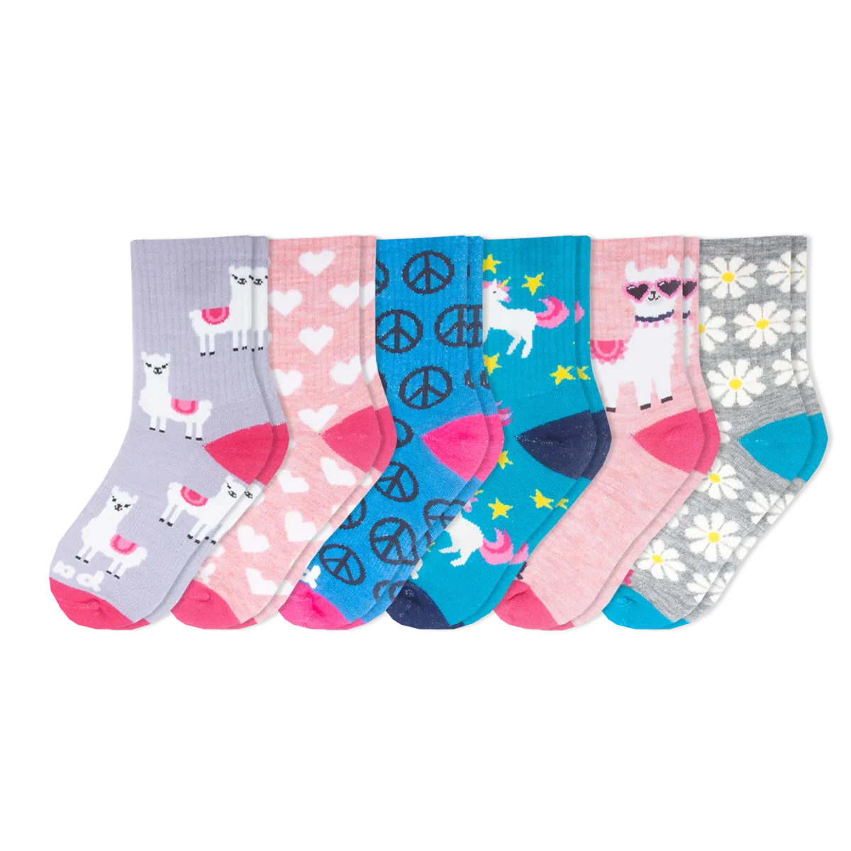 6 Pack - Kids' Crew Pacas Socks