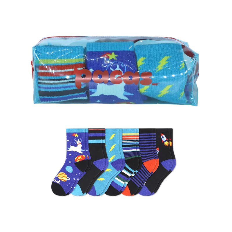 6 Pack - Kids' Crew Pacas Socks