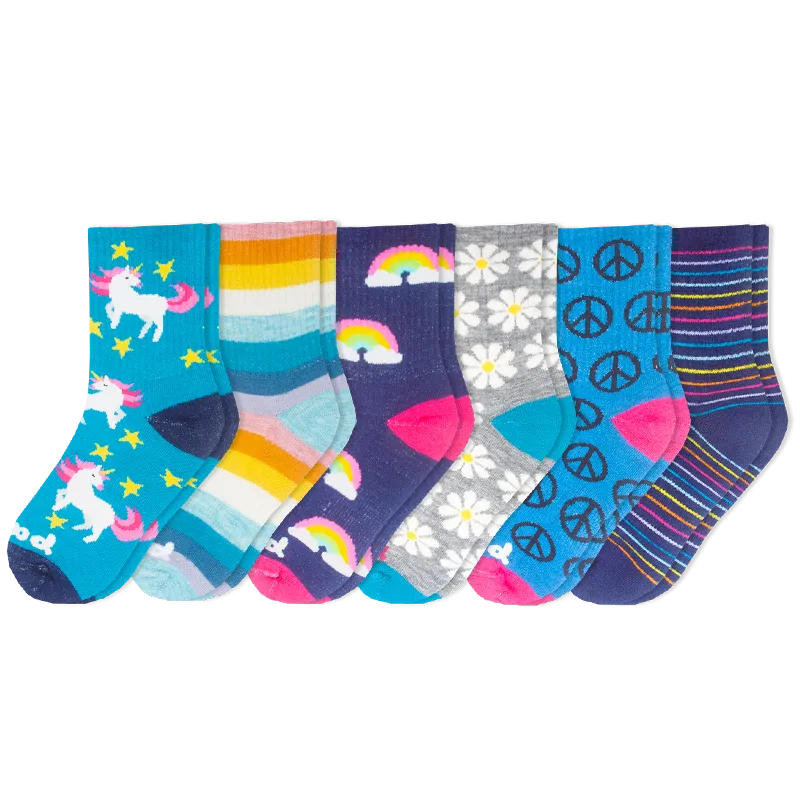 6 Pack - Kids' Crew Pacas Socks
