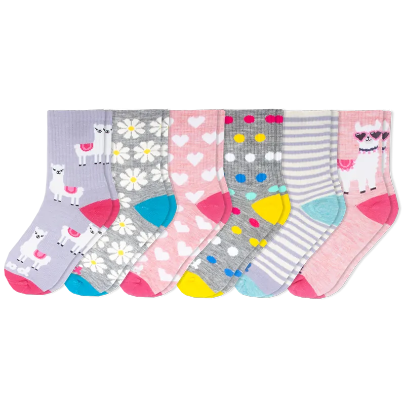 6 Pack - Kids' Crew Pacas Socks