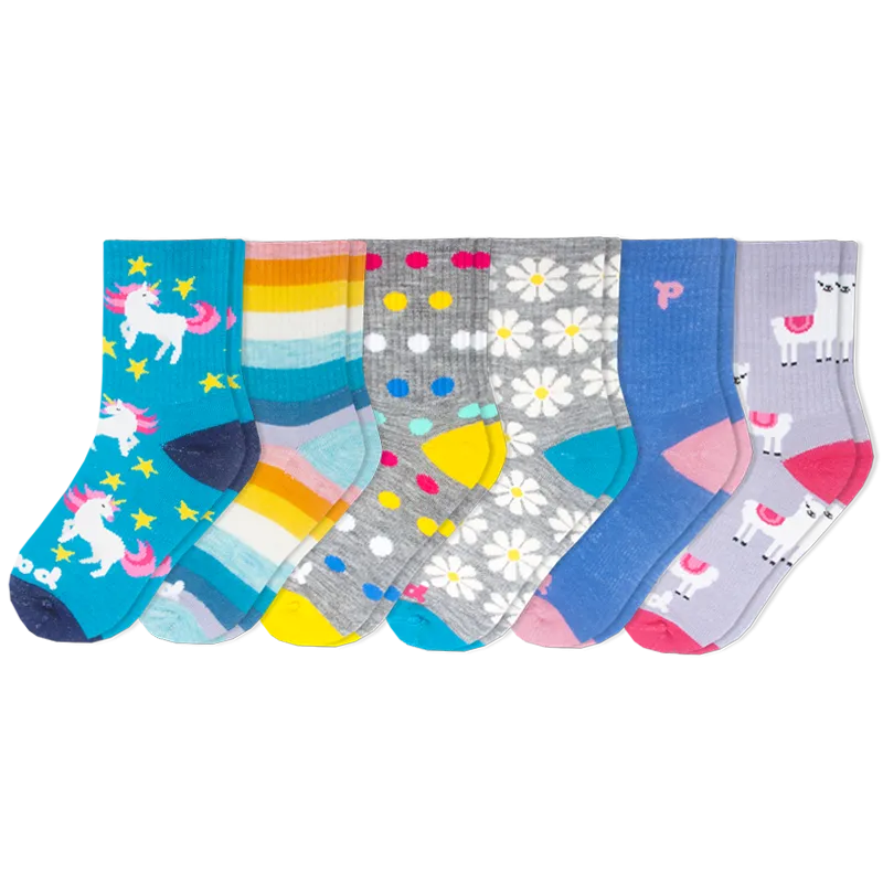 6 Pack - Kids' Crew Pacas Socks