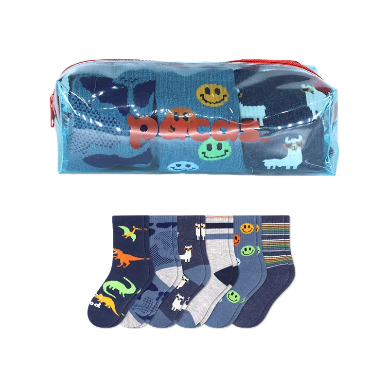 6 Pack - Kids' Crew Pacas Socks