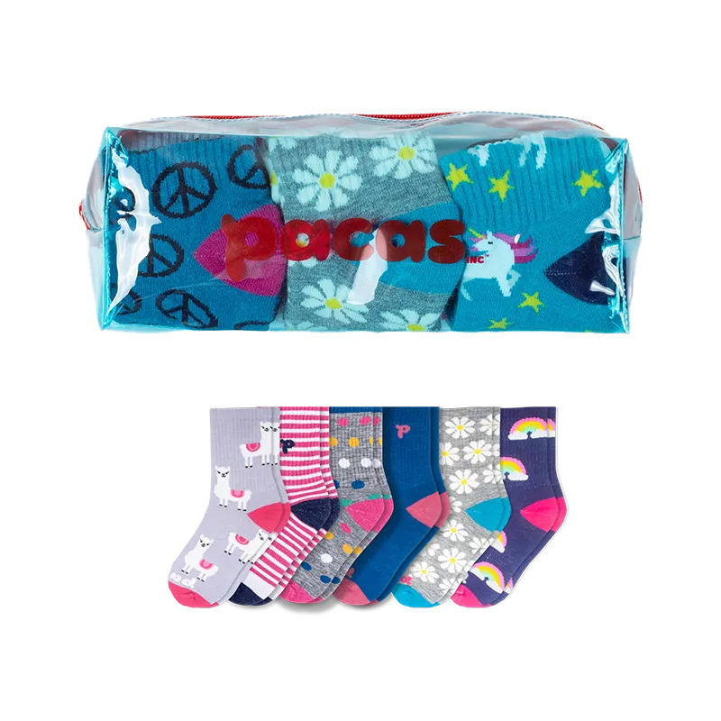 6 Pack - Kids' Crew Pacas Socks