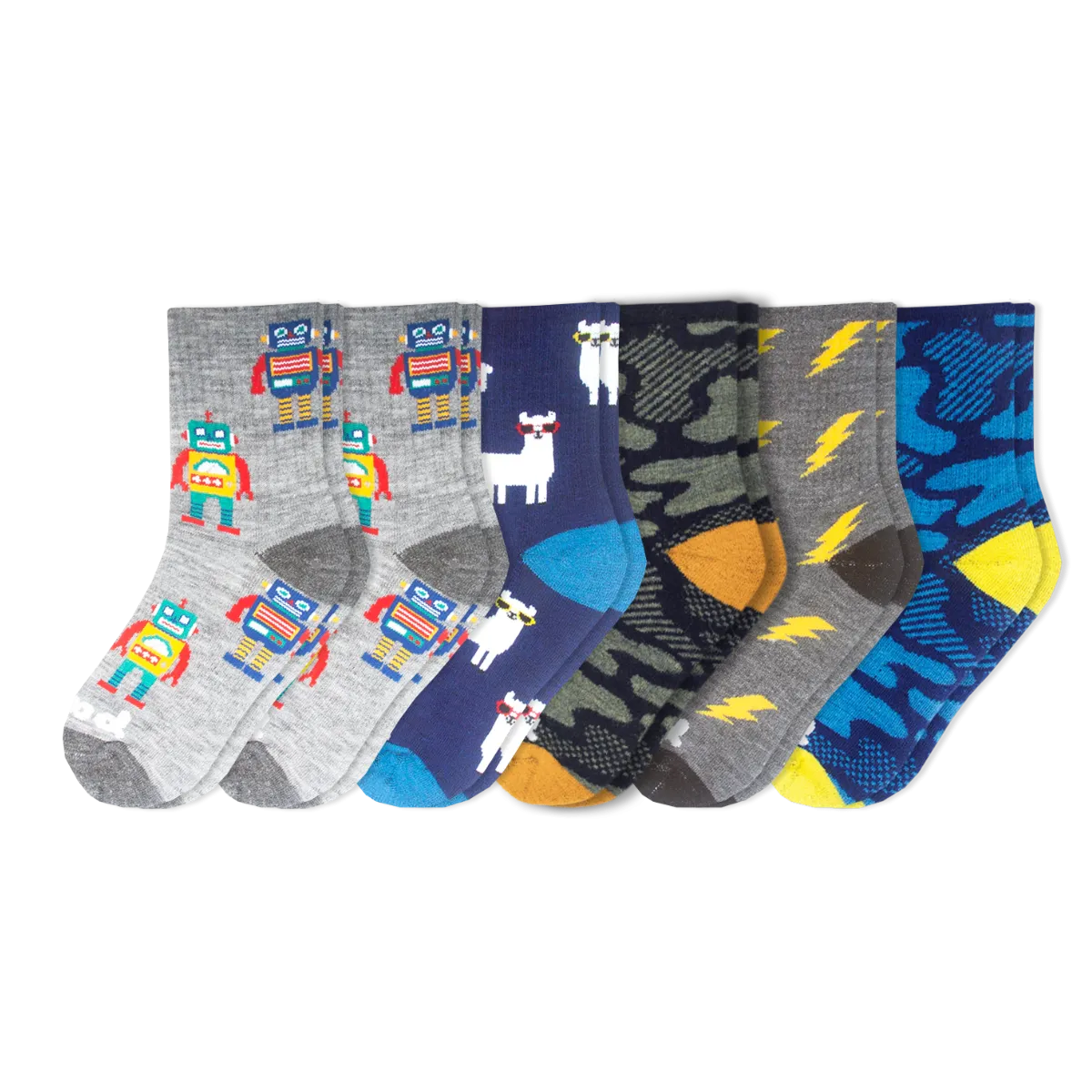 6 Pack - Kids' Crew Pacas Socks