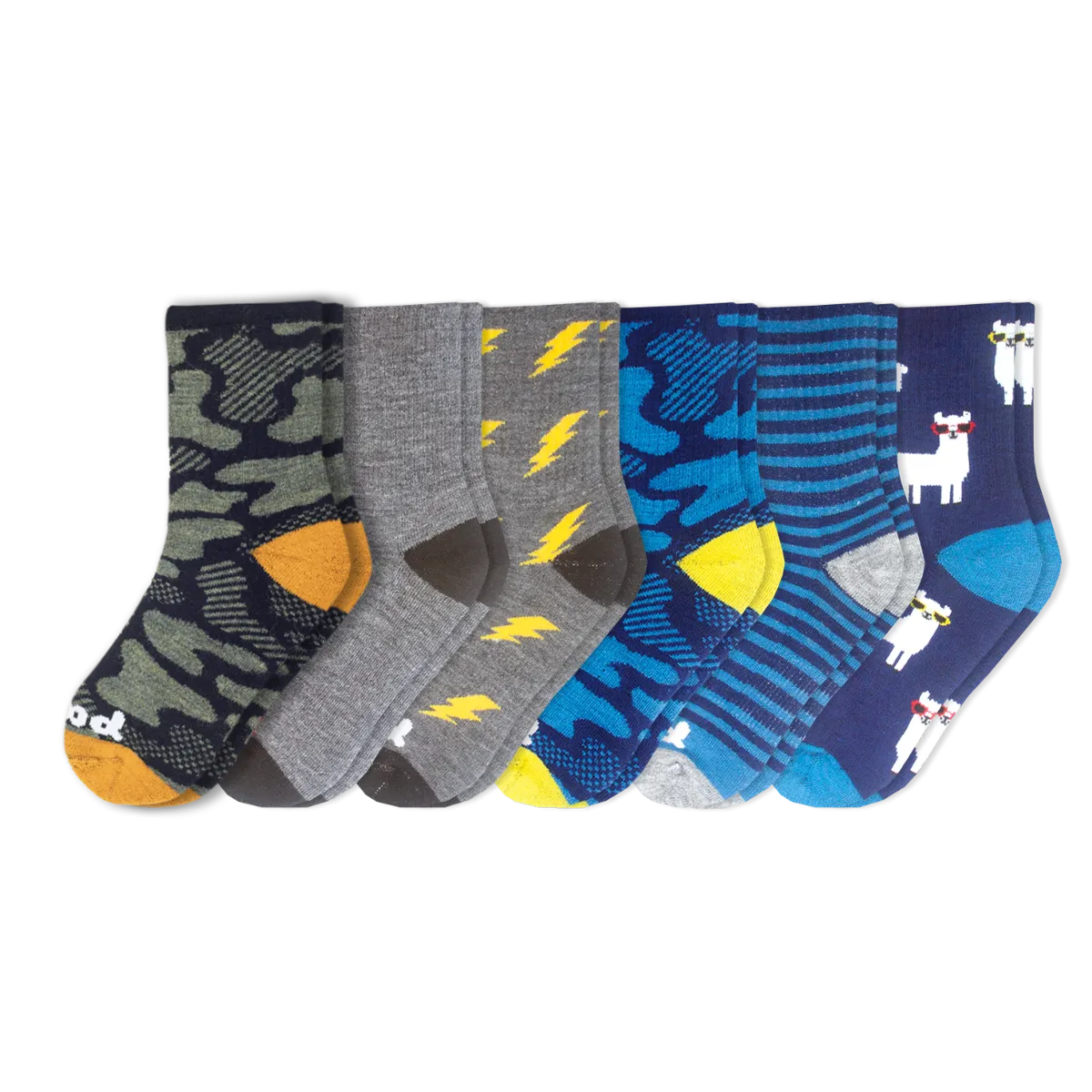 6 Pack - Kids' Crew Pacas Socks