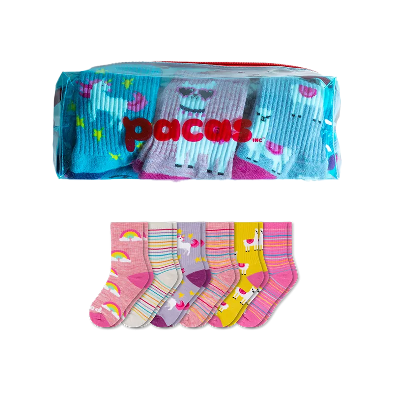 6 Pack - Kids' Crew Pacas Socks