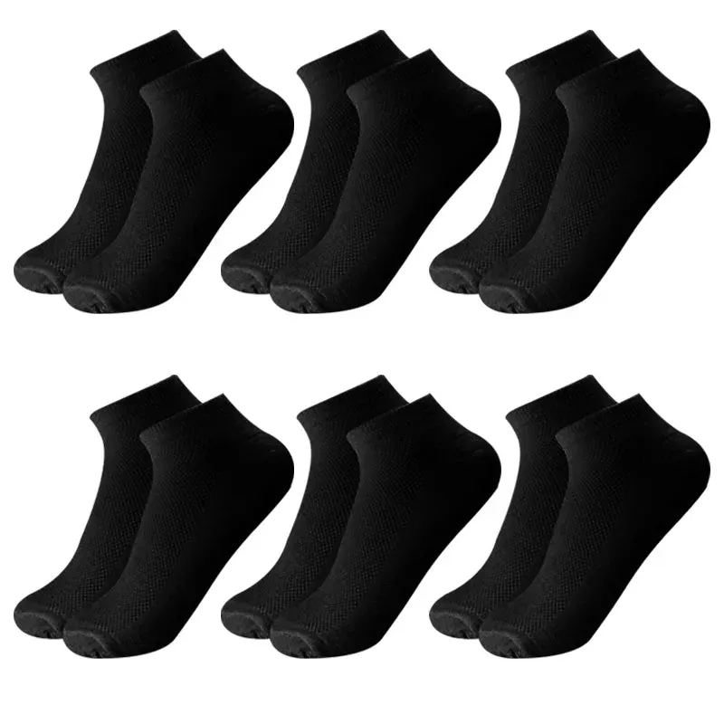 6 Pairs Breathable Men's Ankle Socks