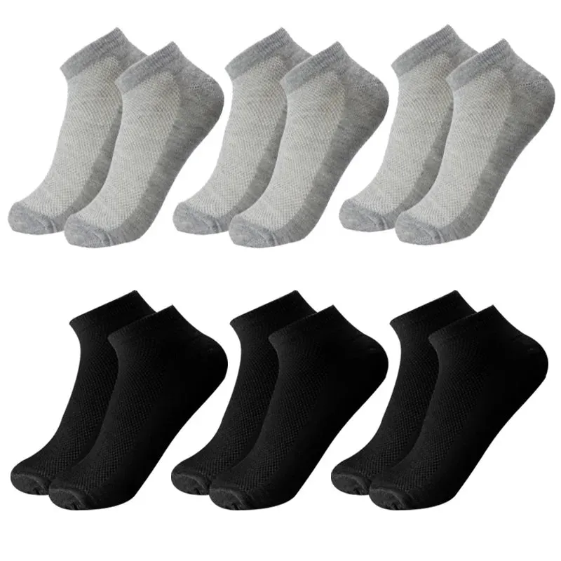 6 Pairs Breathable Men's Ankle Socks