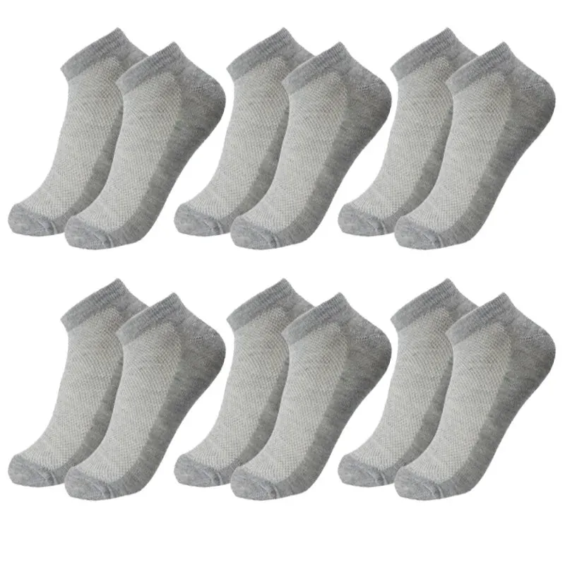 6 Pairs Breathable Men's Ankle Socks