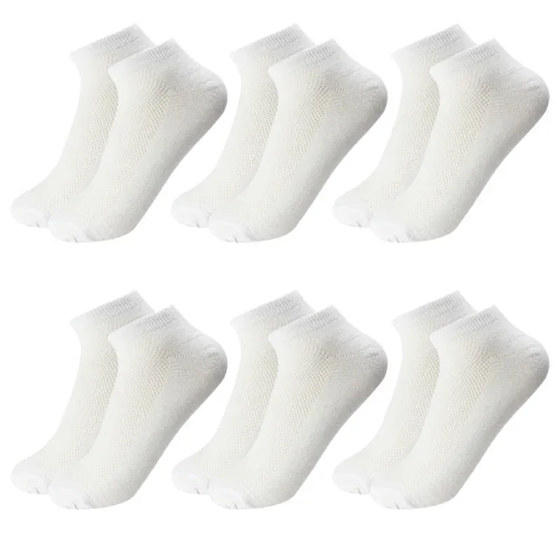 6 Pairs Breathable Men's Ankle Socks