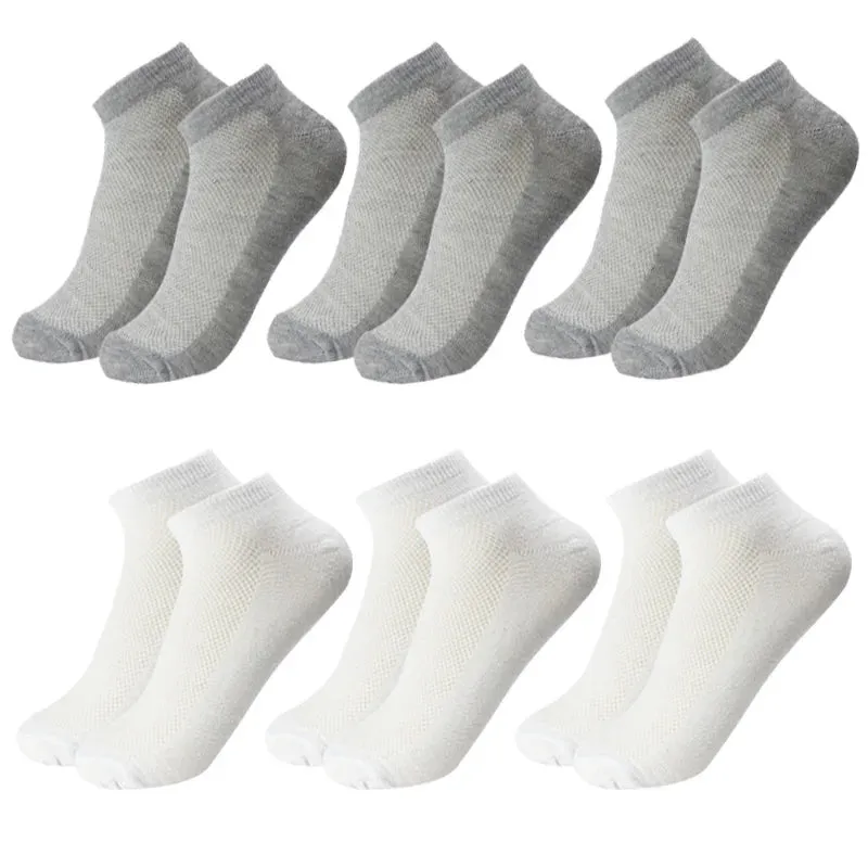 6 Pairs Breathable Men's Ankle Socks