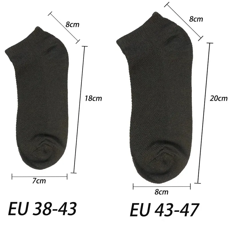6 Pairs Breathable Men's Ankle Socks