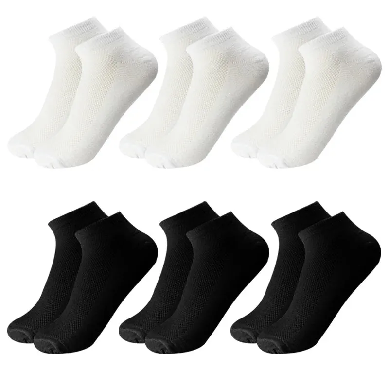 6 Pairs Breathable Men's Ankle Socks