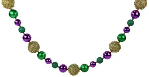 72"L Sequin/Glitter Ball Garland: Mardi Gras - HG404558