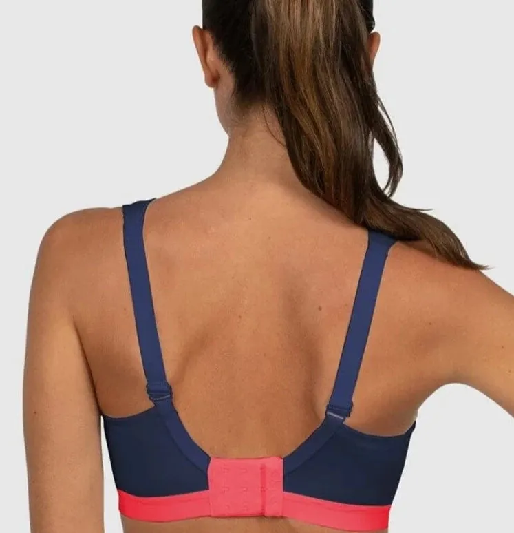 Active D  Classic  Sports Bra In Navy - Shock Absorber