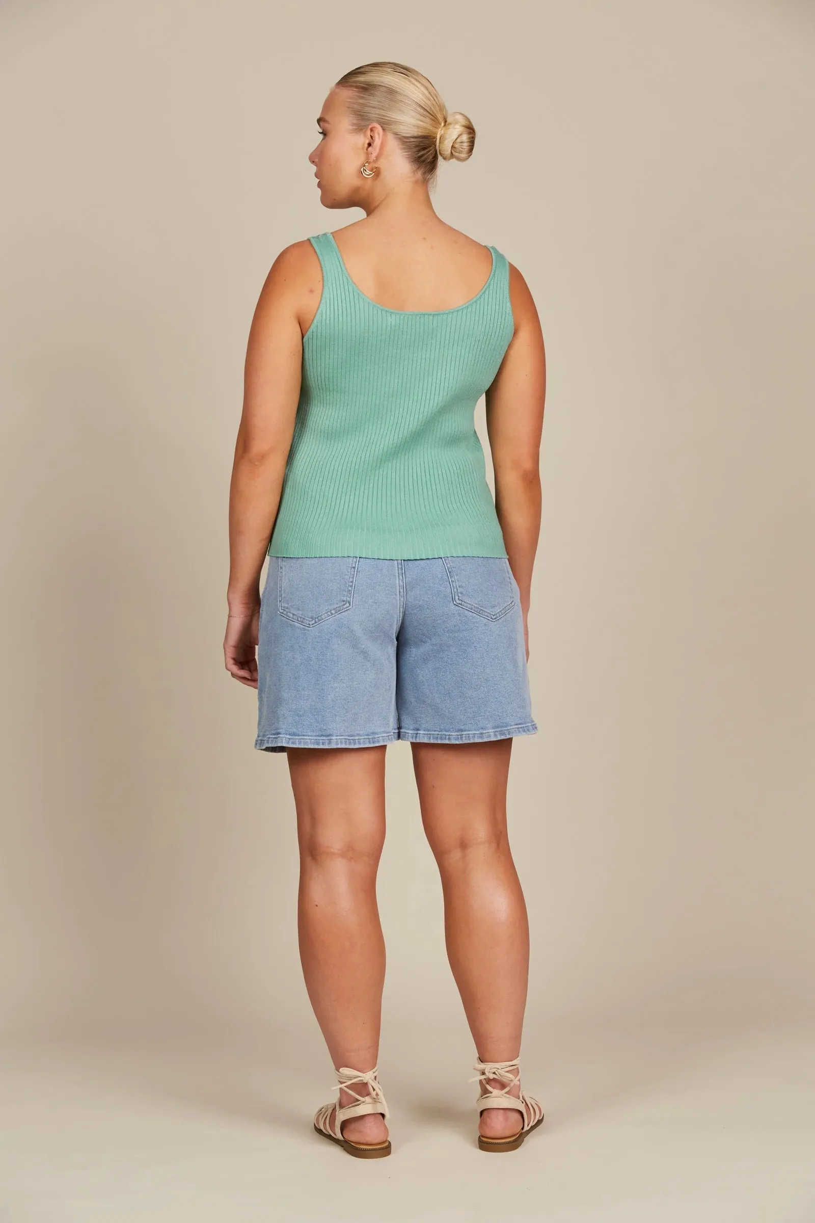 Adele Tank - Seafoam