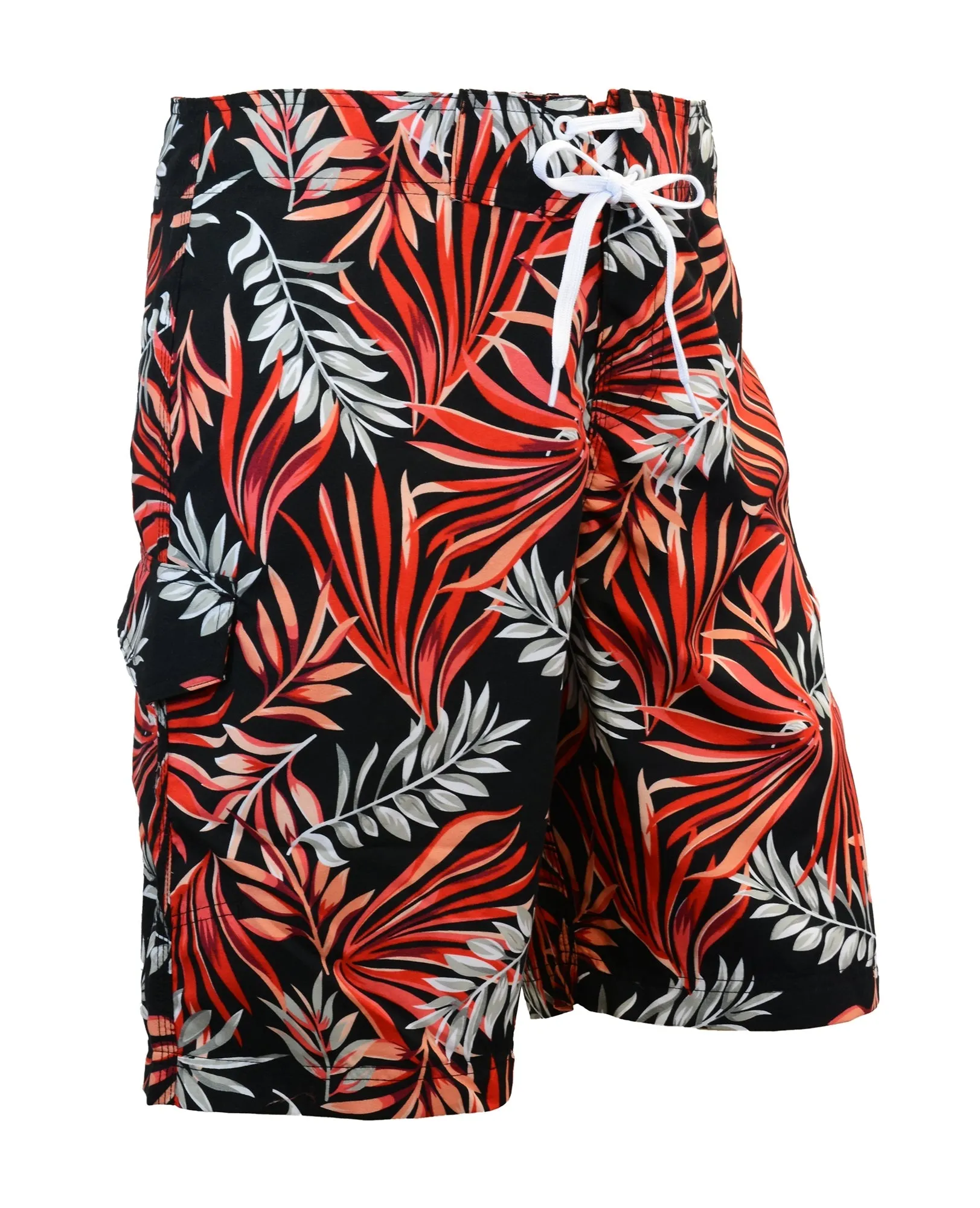 Adoretex Men's Fern Garden Swim Trunk Beach Board Shorts (MP008)