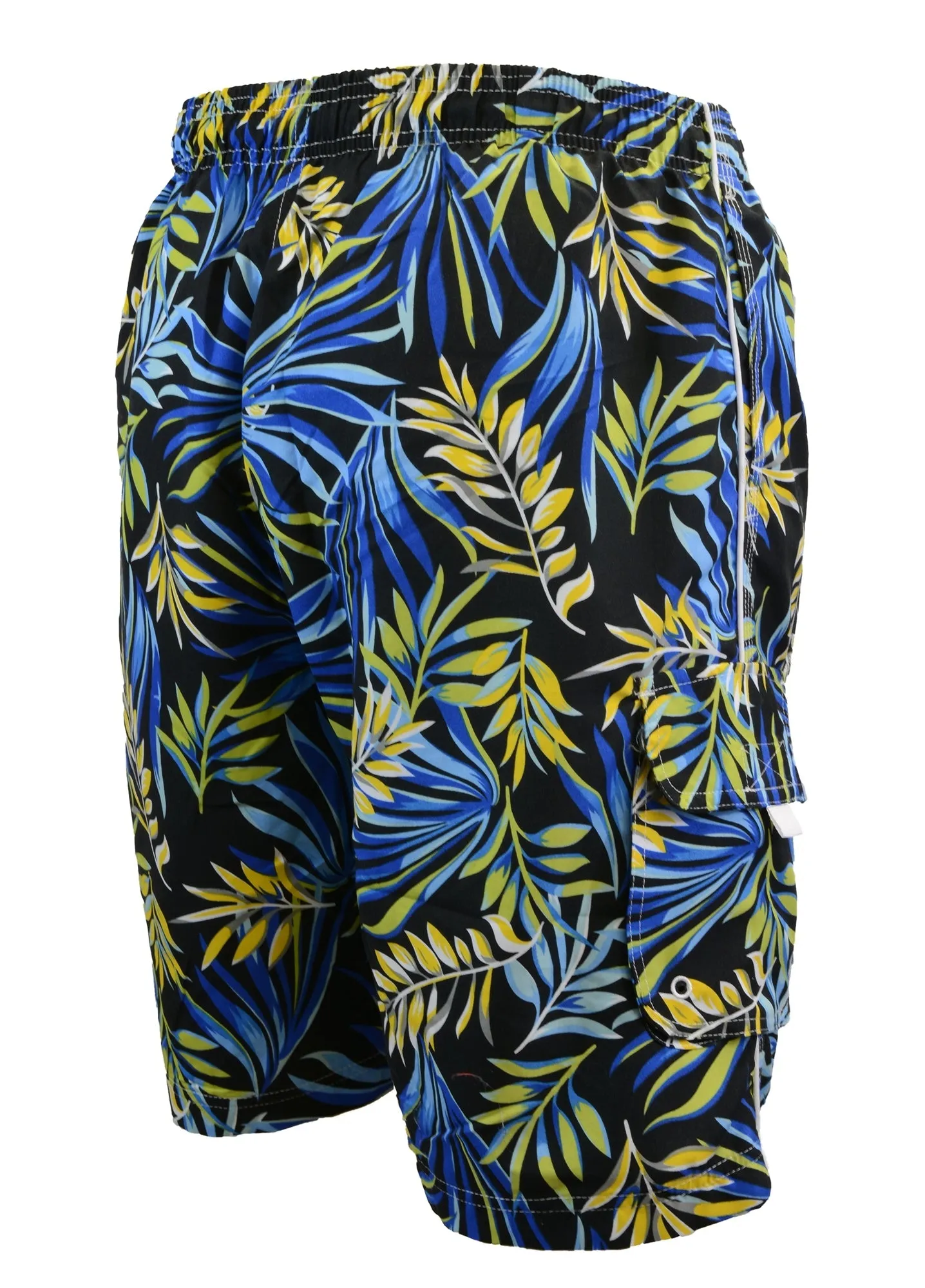 Adoretex Men's Fern Garden Swim Trunk Beach Board Shorts (MP008)