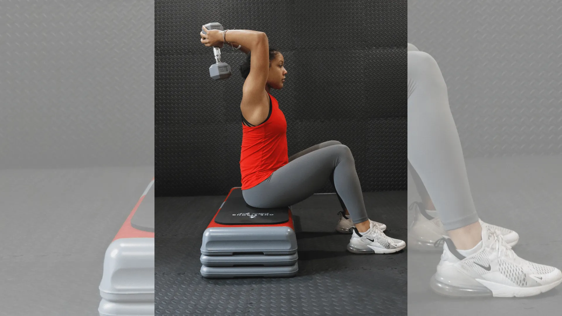 Aerobic Step with 4 Risers and a Mini Mat (premium bundle)