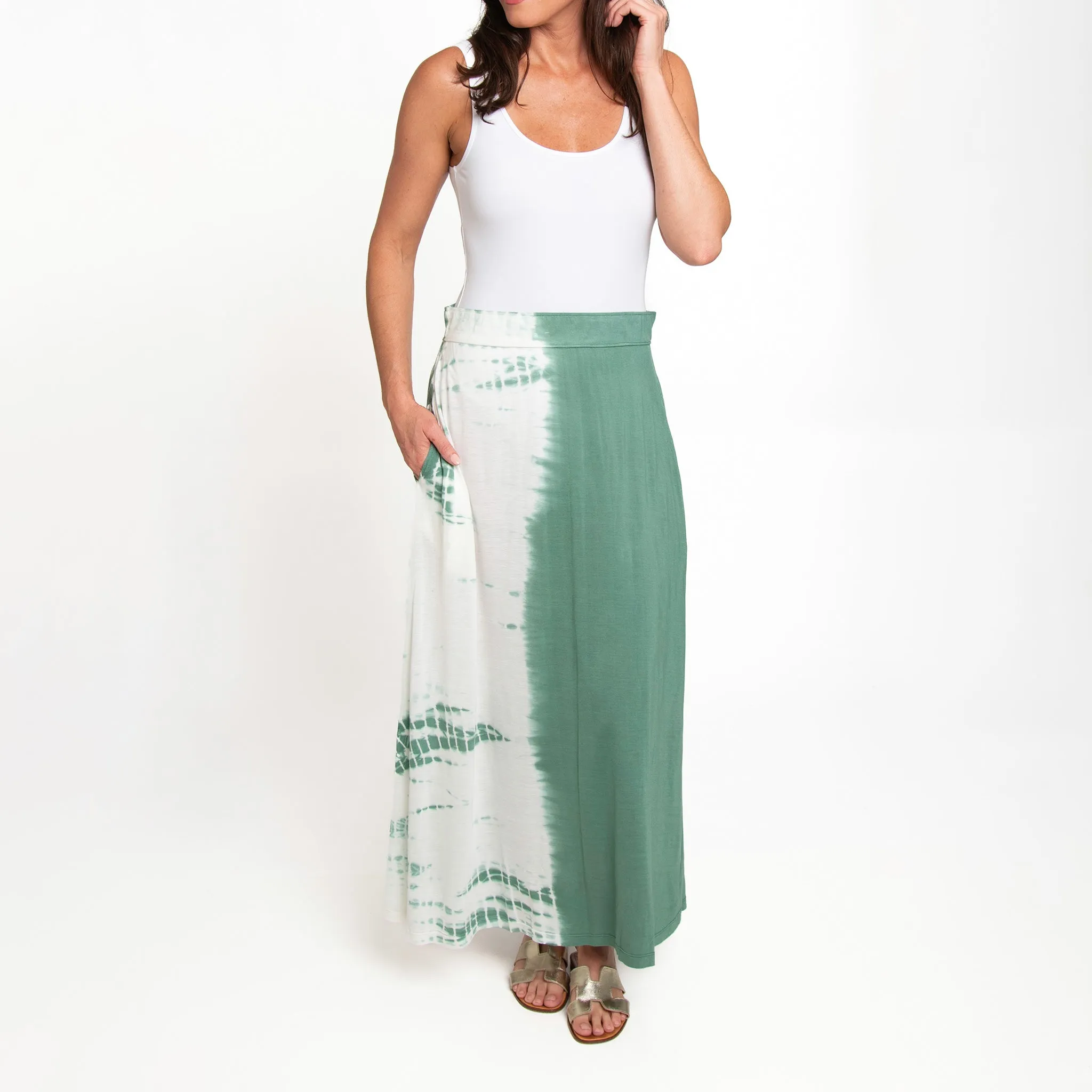 Akari Tie Dye Maxi Skirt