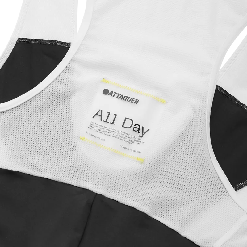 All Day Bib Shorts Black Reflective Tonal Logo