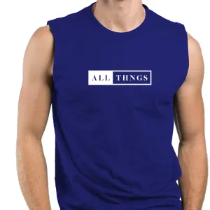 AllThngs Men's Logo Muscle Shirt
