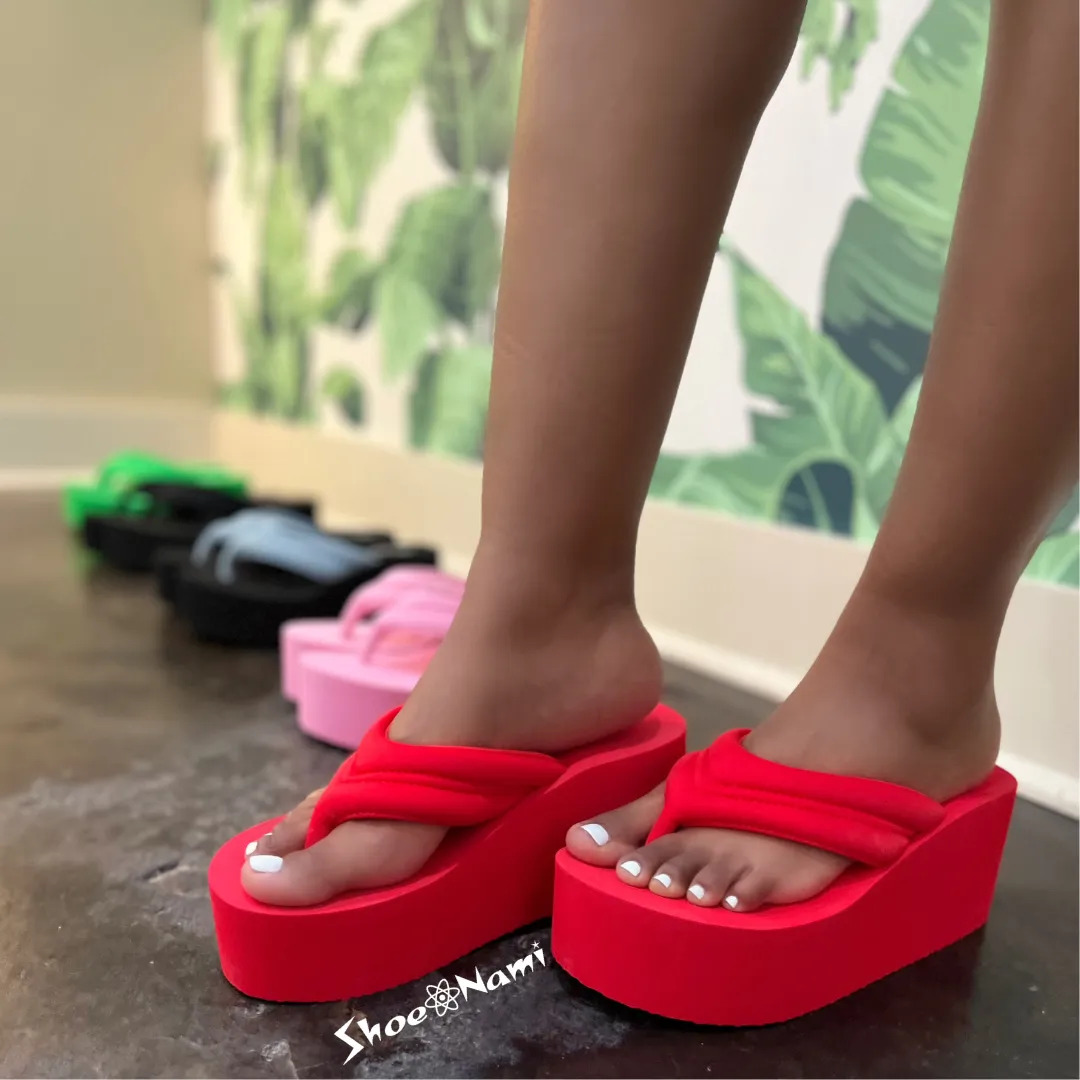 ALTA-1 Red Flip Flop Sandals