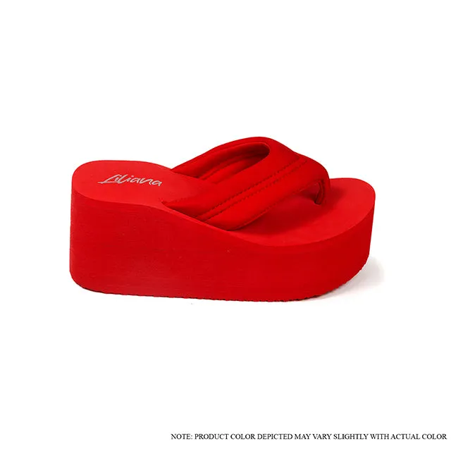 ALTA-1 Red Flip Flop Sandals