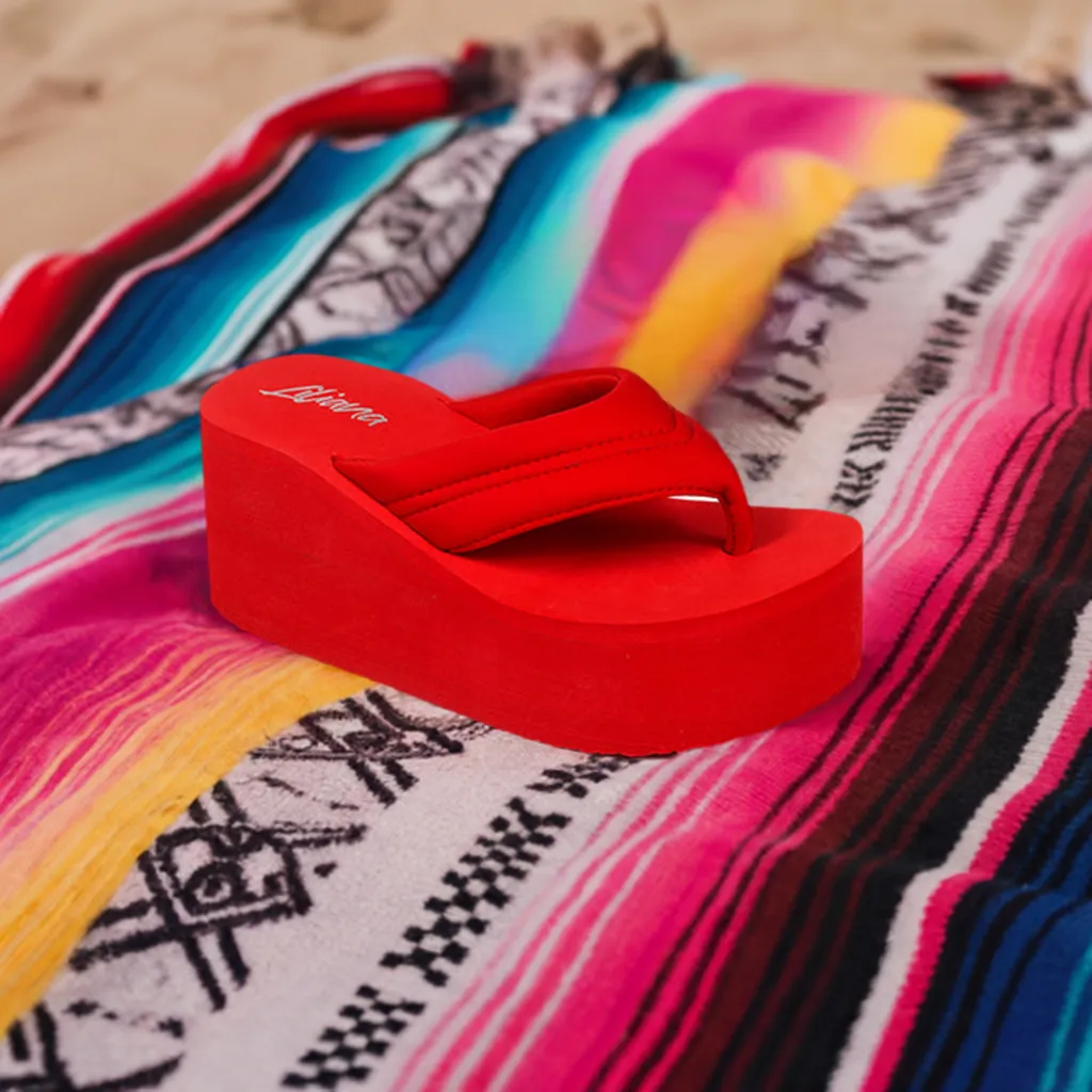 ALTA-1 Red Flip Flop Sandals