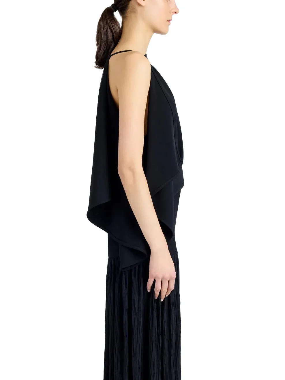 Alyssa Top in Matte Viscose Crepe