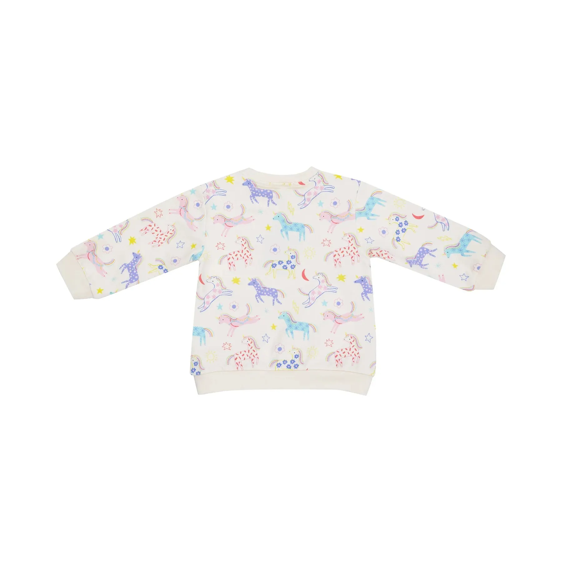 Angel Dear- Puffy Oversized Sweatshirt And Rib Legging - Fun Unicorns