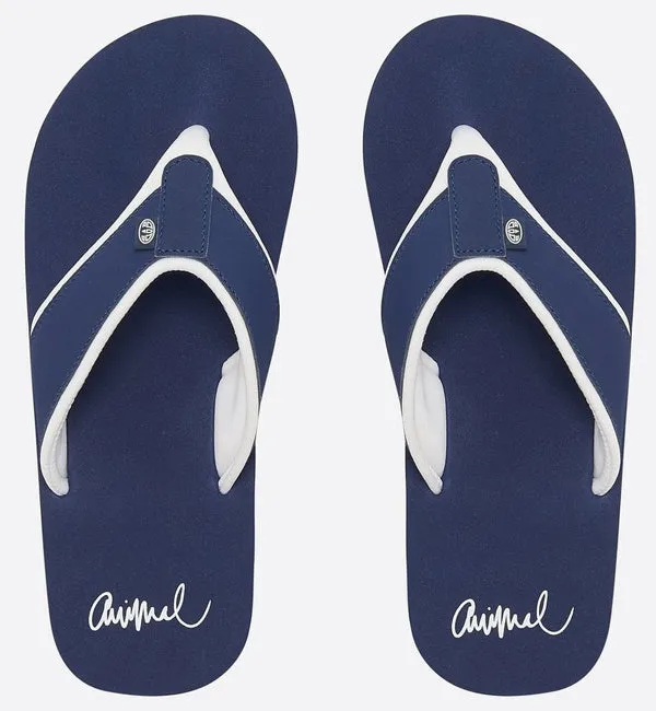 Animal Womens Swish Block Flip Flop  - Mid Navy Blue