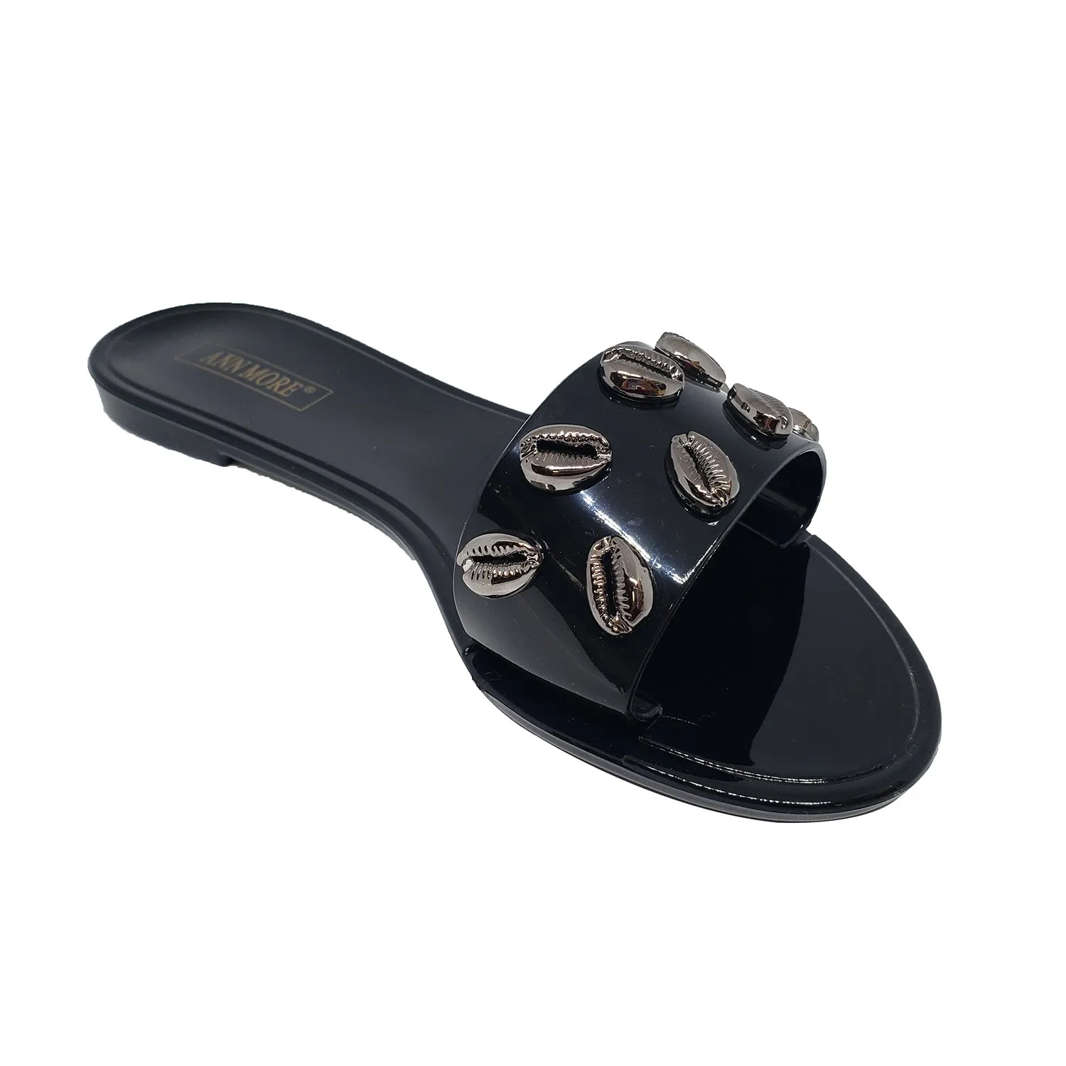 Ann More Bradenton Jelly Sandals Sea Shell Flip Flop Flats