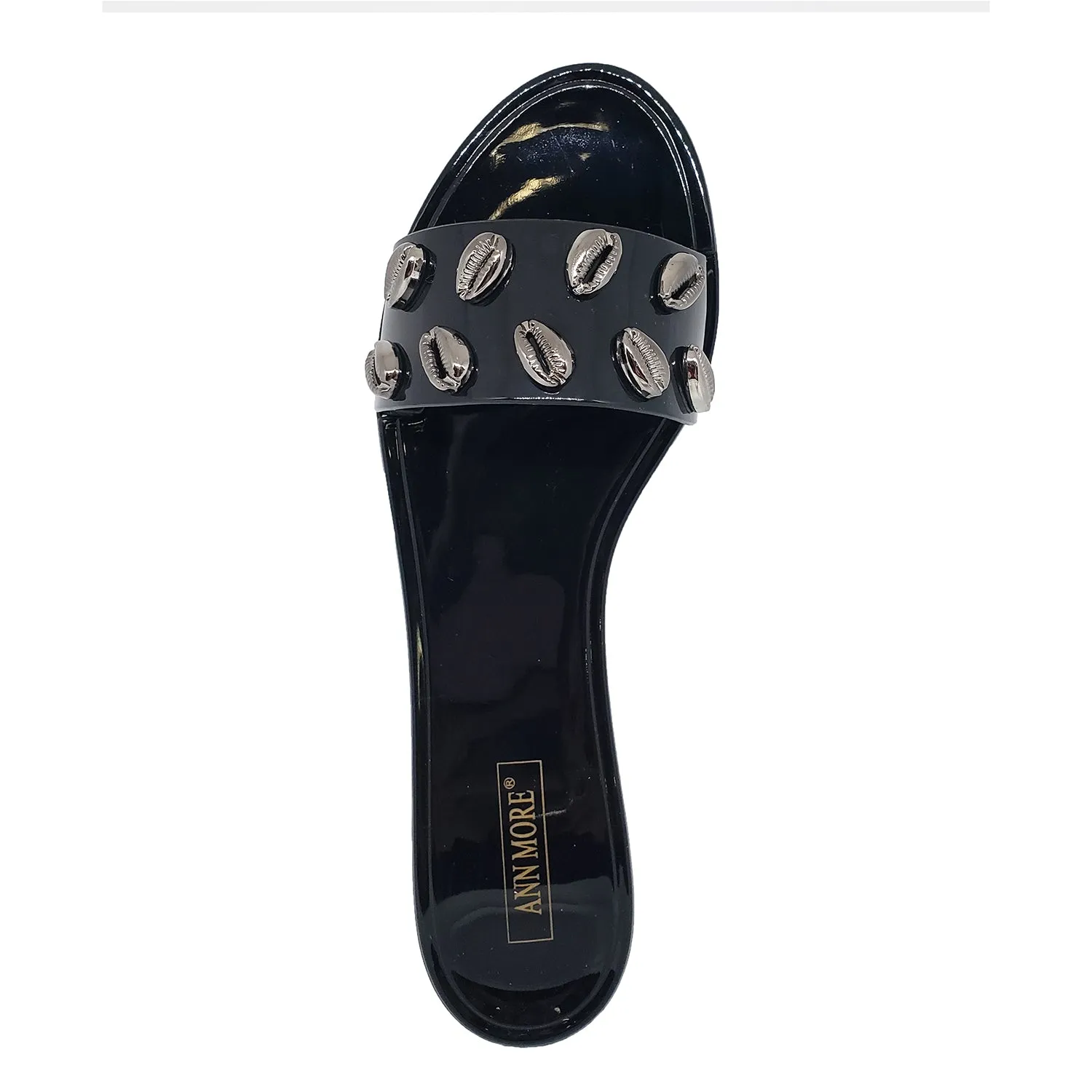 Ann More Bradenton Jelly Sandals Sea Shell Flip Flop Flats