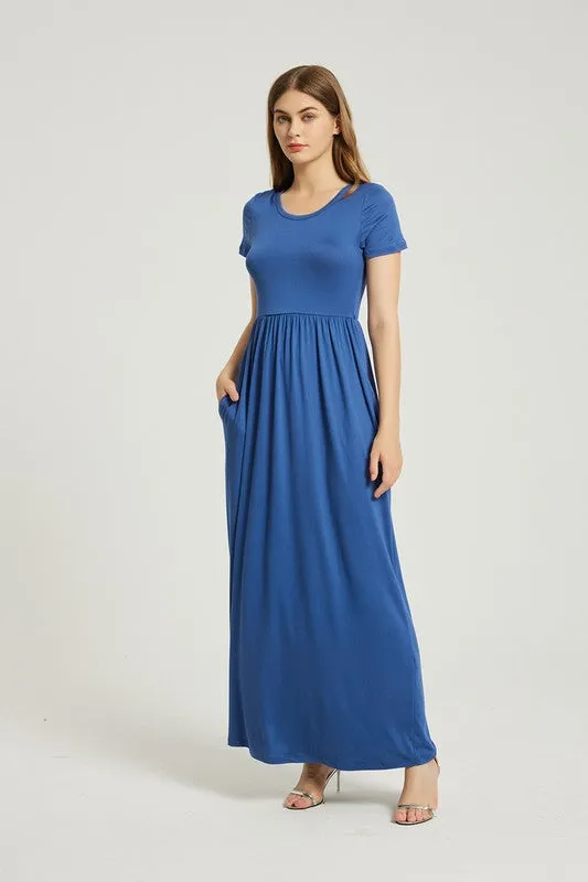 Annva USA Women's Summer Casual Maxi Dress With Pocket