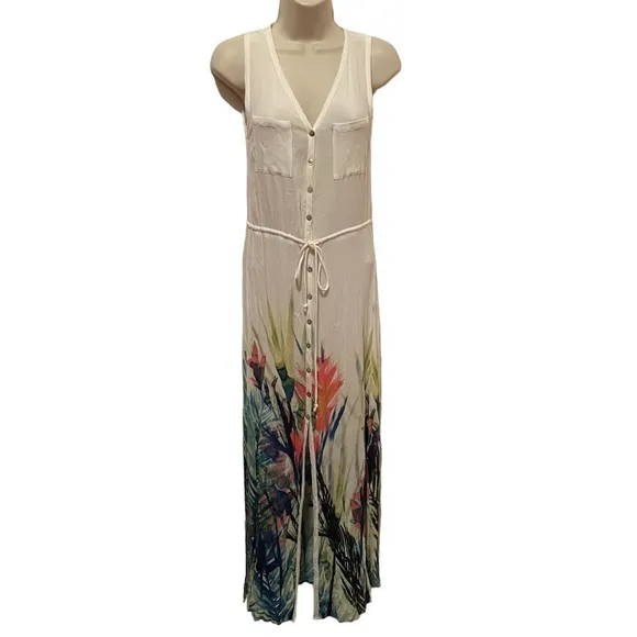 Anthtopologie Mermaid Watercolor Dress