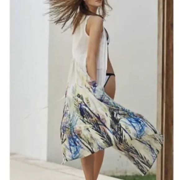 Anthtopologie Mermaid Watercolor Dress