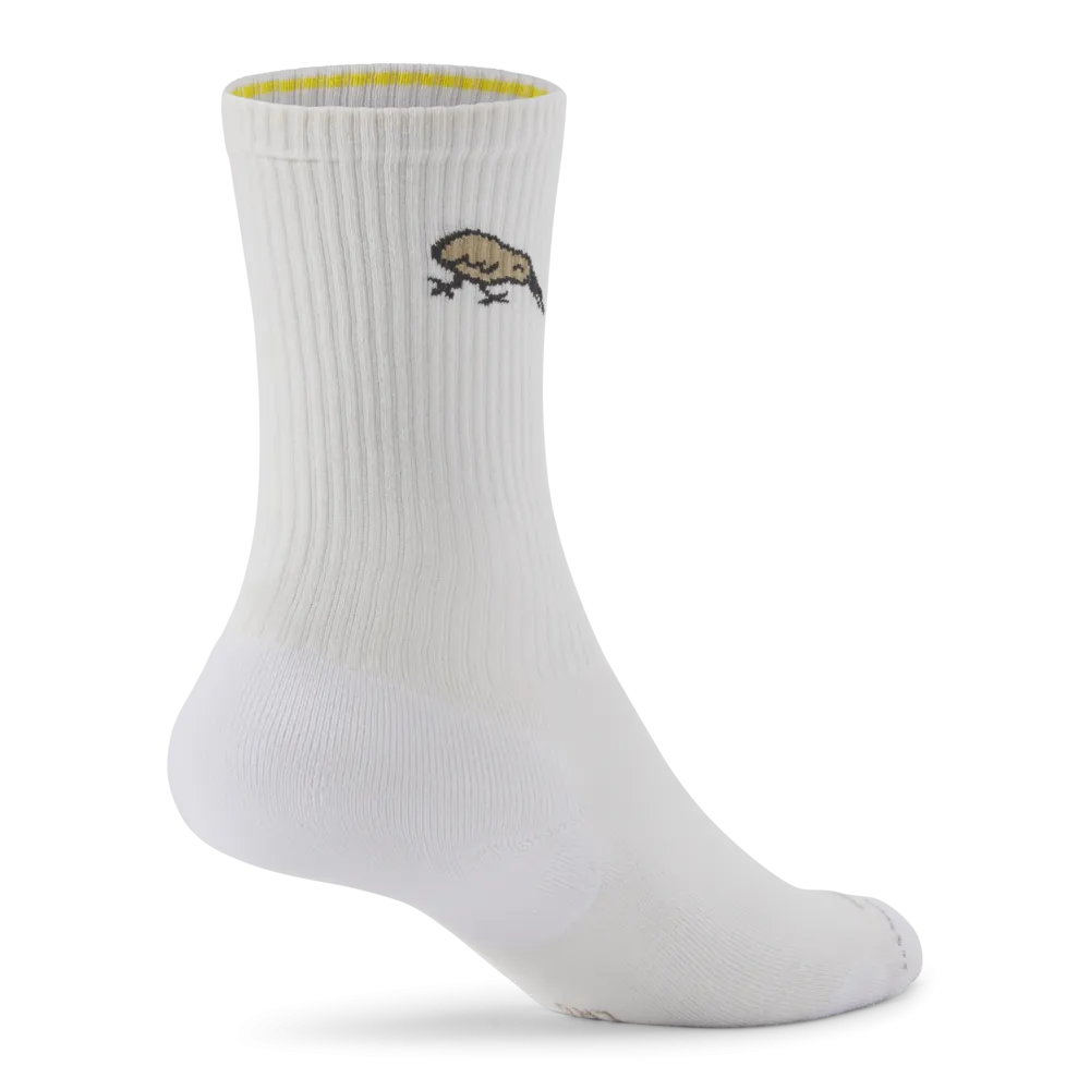 Anytime Crew Sock - Blizzard/Rugged Beige (Natural Black) - Kiwi Bird