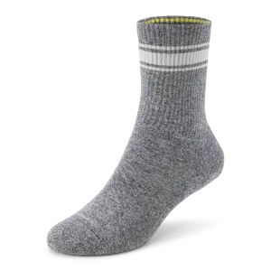 Anytime Crew Sock - Natural Grey Heather/Light Grey